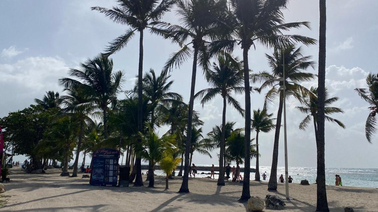 圣弗朗索瓦Le Kalinao, Anse Des Rochers Plage, Piscine Et Cocotiers公寓 外观 照片