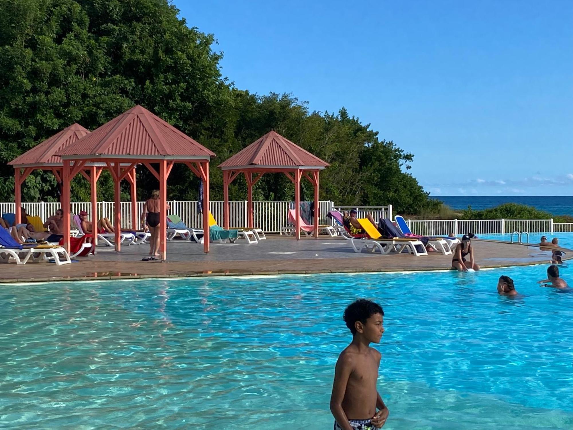 圣弗朗索瓦Le Kalinao, Anse Des Rochers Plage, Piscine Et Cocotiers公寓 外观 照片